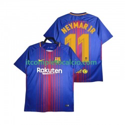 Maglia FC Barcelona Neymar JR 11 2017-2018 Retro Divisa Home Manica Corta ,Uomo