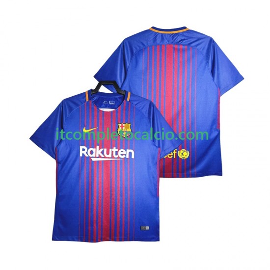 Maglia FC Barcelona 2017-20168 Retro Divisa Home Manica Corta ,Uomo