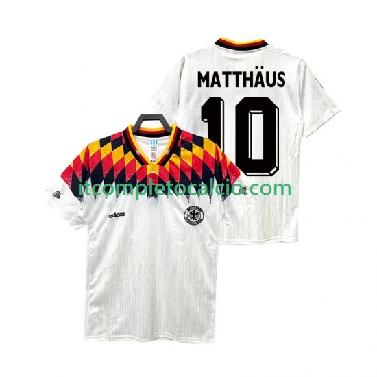 Maglia Germania MATTHAUS 10 Retro Divisa Home 1994 Manica Corta ,Uomo
