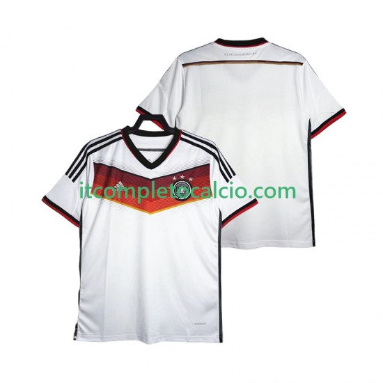 Maglia Germania World Cup 2014 Retro Divisa Home Manica Corta ,Uomo