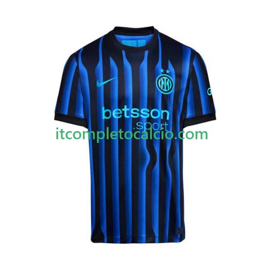 Maglia Inter Milan Divisa Home 2025-2026 Manica Corta ,Uomo