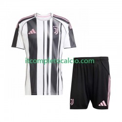 Maglia Juventus Divisa Home 2025-2026 Manica Corta ,Bambino