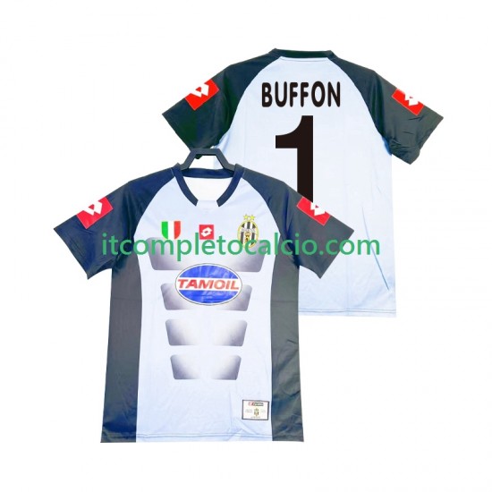 Maglia Juventus Buffon 1 Portiere Retro Divisa Home 2002-2003 Manica Corta ,Uomo