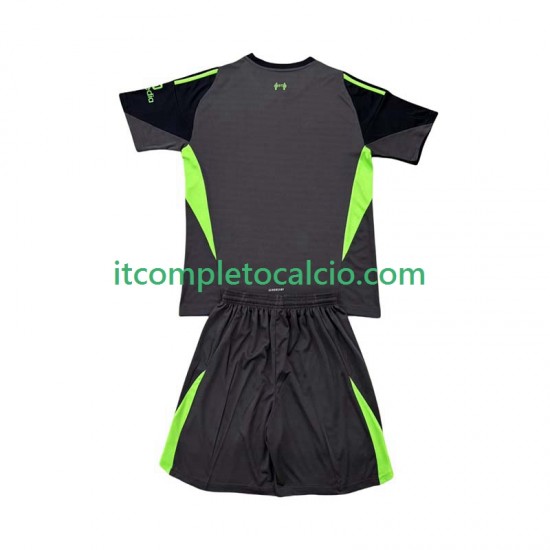 Maglia Liverpool Portiere Divisa Home 2025-2026 Manica Corta ,Bambino