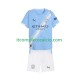 Maglia Manchester City Divisa Home 2025-2026 Manica Corta ,Bambino