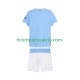 Maglia Manchester City Divisa Home 2025-2026 Manica Corta ,Bambino