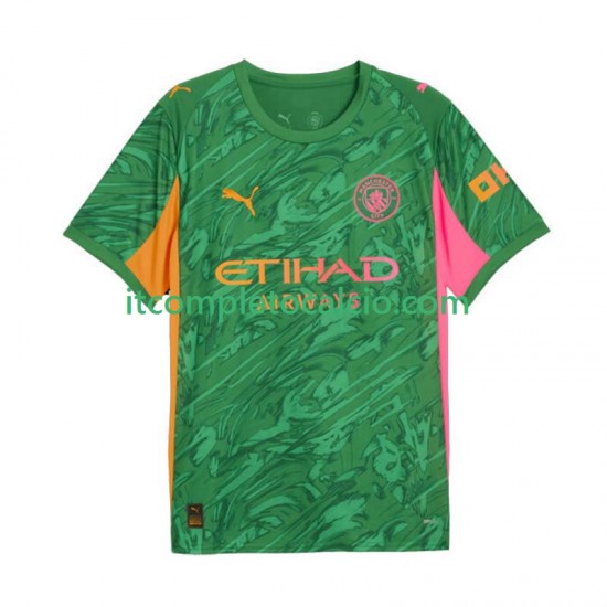 Maglia Manchester City Portiere Divisa Home 2025-2026 Manica Corta ,Uomo