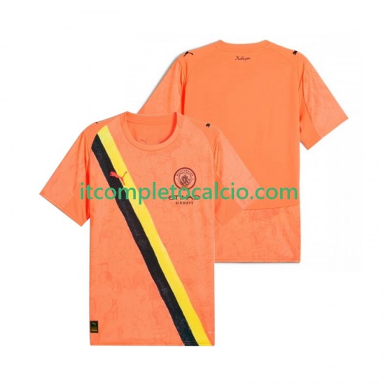 Maglia Manchester City UPER Portiere Divisa Home 2025-2026 Manica Corta ,Uomo ,Bambino