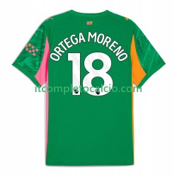 Maglia Manchester City ORTEGA MORENO 18 Portiere Divisa Home 2025-2026 Manica Corta ,Uomo