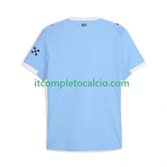 Maglia Manchester City Divisa Home 2025-2026 Manica Corta ,Uomo