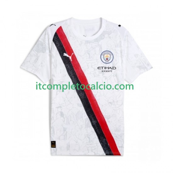 Maglia Manchester City UPER Divisa Home 2025-2026 Manica Corta ,Uomo ,Bambino