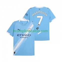 Maglia Manchester City Omar Marmoush 7 Divisa Home 2025-2026 Manica Corta ,Uomo