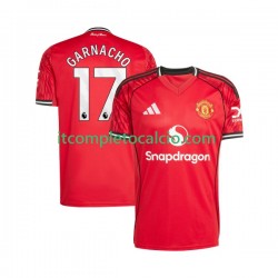 Maglia Manchester United Alejandro Garnacho 17 Divisa Home 2025-2026 Manica Corta ,Uomo
