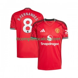 Maglia Manchester United Bruno Fernandes 8 Divisa Home 2025-2026 Manica Corta ,Uomo