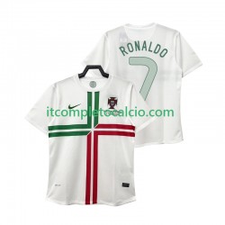 Maglia Portogallo Cristiano Ronaldo 7 2012 Retro Divisa Away Manica Corta ,Uomo
