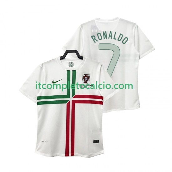 Maglia Portogallo Cristiano Ronaldo 7 2012 Retro Divisa Away Manica Corta ,Uomo
