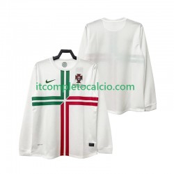 Maglia Portogallo 2012 Retro Divisa Away Manica Lunga ,Uomo