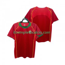 Maglia Portogallo Retro Divisa Home 2004 Manica Corta ,Uomo