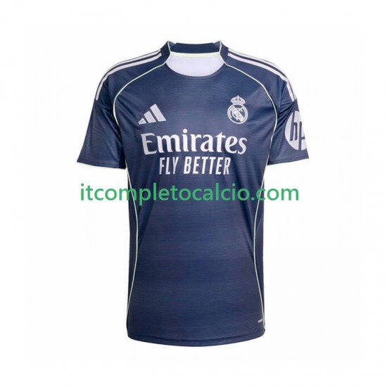 Maglia Real Madrid Divisa Away 2025-2026 Manica Corta ,Uomo