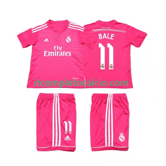 Maglia Real Madrid Bale 11 2014 2015 Retro Divisa Away Manica Corta ,Bambino