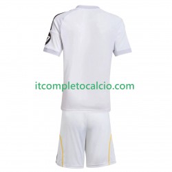 Maglia Real Madrid Divisa Home 2025-2026 Manica Corta ,Bambino