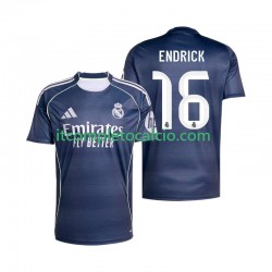 Maglia Real Madrid Endrick 16 Divisa Away 2025-2026 Manica Corta ,Uomo
