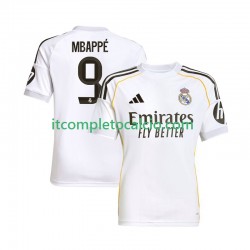 Maglia Real Madrid Mbappé Kylian 9 Divisa Home 2025-2026 Manica Corta ,Uomo