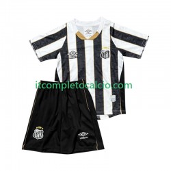 Maglia Santos FC Divisa Away 2025-2026 Manica Corta ,Bambino