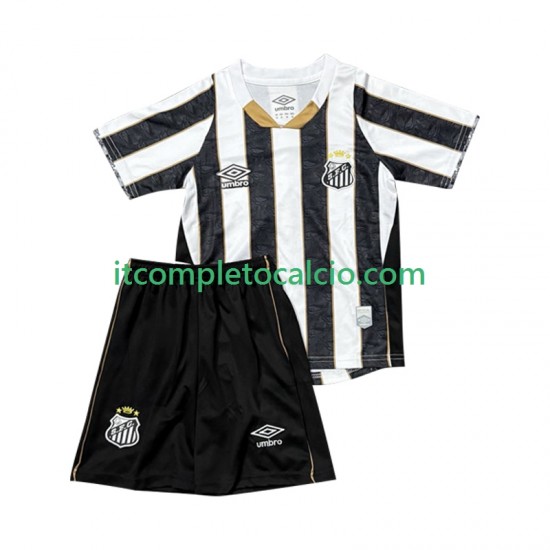 Maglia Santos FC Divisa Away 2025-2026 Manica Corta ,Bambino