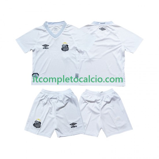 Maglia Santos FC Divisa Home 2025-2026 Manica Corta ,Bambino
