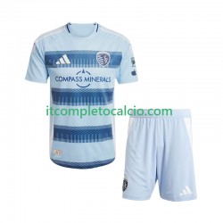 Maglia Sporting Kansas City Divisa Home 2025 Manica Corta ,Bambino
