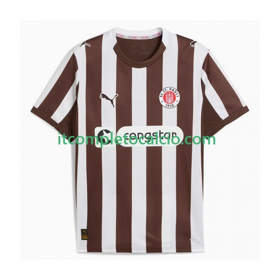 Maglia St. Pauli Divisa Home 2025-2026 Manica Corta ,Uomo