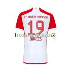 Maglia FC Bayern München Alphonso Davies 19 Divisa Home 2023-2024 Manica Corta ,Uomo