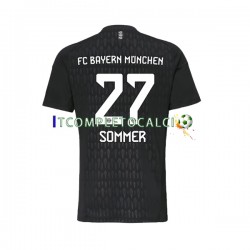 Maglia FC Bayern München Yann Sommer 27 Portiere Divisa Home 2023-2024 Manica Corta ,Uomo