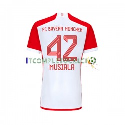 Maglia FC Bayern München Jamal Musiala 42 Divisa Home 2023-2024 Manica Corta ,Uomo