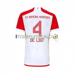 Maglia FC Bayern München Matthijs de Ligt 4 Divisa Home 2023-2024 Manica Corta ,Uomo
