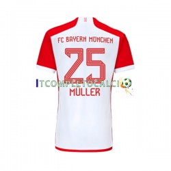Maglia FC Bayern München Thomas Muller 25 Divisa Home 2023-2024 Manica Corta ,Uomo