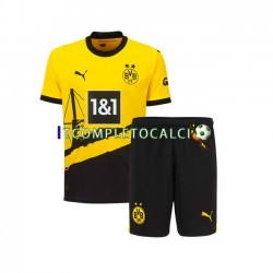 Maglia Borussia Dortmund Divisa Home 2023-2024 Manica Corta ,Bambino
