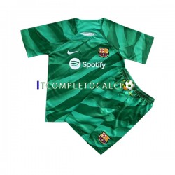 Maglia FC Barcelona Portiere Divisa Home 2023-2024 Manica Corta ,Bambino