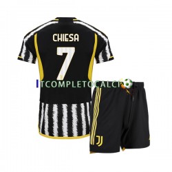 Maglia Juventus Federico Chiesa 7 Divisa Home 2023-2024 Manica Corta ,Bambino