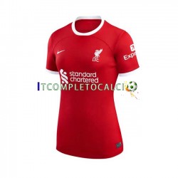 Maglia Liverpool Divisa Home 2023-2024 Manica Corta ,Donna