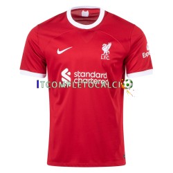 Maglia Liverpool Luis Diaz 23 Divisa Home 2023-2024 Manica Corta ,Uomo