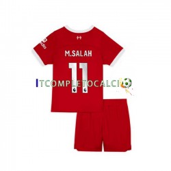 Maglia Liverpool M.Salah 11 Divisa Home 2023-2024 Manica Corta ,Bambino
