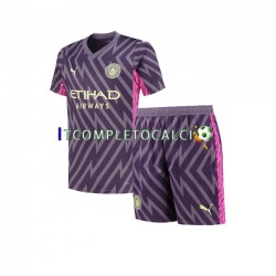 Maglia Manchester City Portiere Divisa Away 2023-2024 Manica Corta ,Bambino