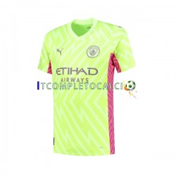 Maglia Manchester City Portiere Terza Divisa 2023-2024 Manica Corta ,Uomo