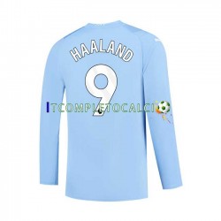 Maglia Manchester City Haaland 9 Divisa Home 2023-2024 Manica Lunga ,Uomo