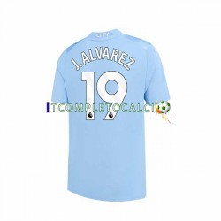 Maglia Manchester City J. ALVAREZ 19 Divisa Home 2023-2024 Manica Corta ,Uomo