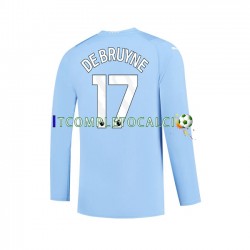 Maglia Manchester City Kevin De Bruyne 17 Divisa Home 2023-2024 Manica Lunga ,Uomo