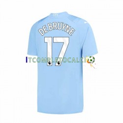Maglia Manchester City Kevin De Bruyne 17 Divisa Home 2023-2024 Manica Corta ,Uomo