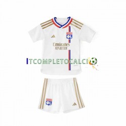 Maglia Olympique Lyonnais Divisa Home 2023-2024 Manica Corta ,Bambino